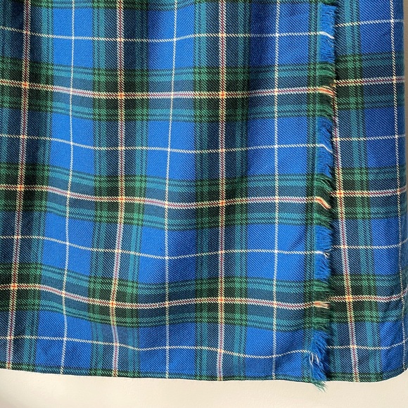 VINTAGE Nova Scotia Tartan Pure Wool Pleated Wrap Skirt - Picture 4 of 8